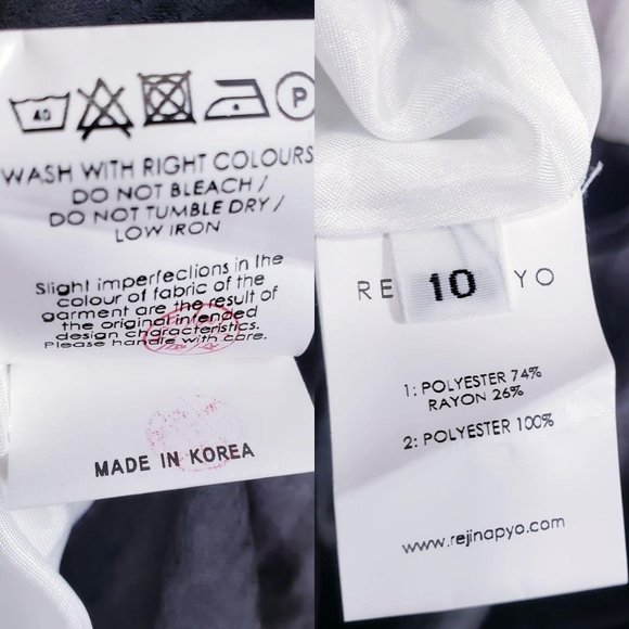 REJINA PYO Dress MEDIUM Black Red Satin Maxi‎ Patchwork Kaftan Tent NWT $1,295 - Picture 4 of 14